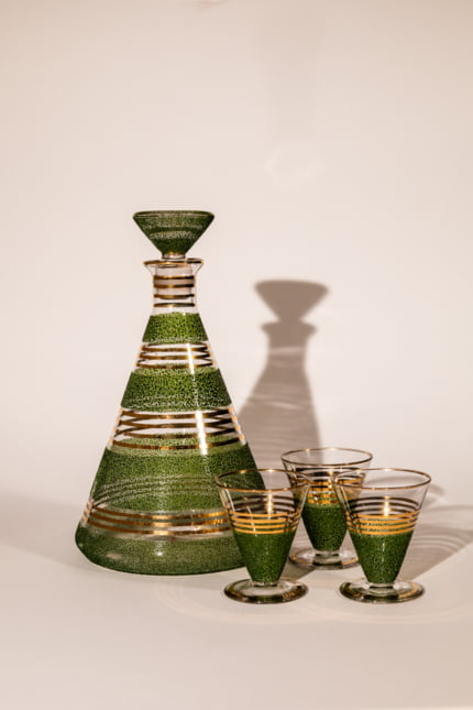 Vintage sculptural brass candleholders 1