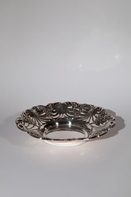 vintage mid-century floral tray